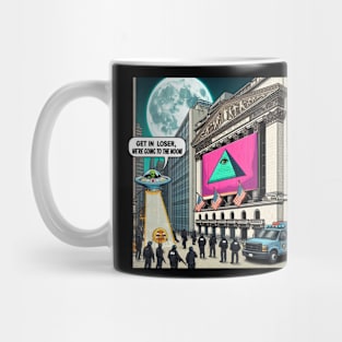 Bitcoin UFO Abduction Get In Loser Mug